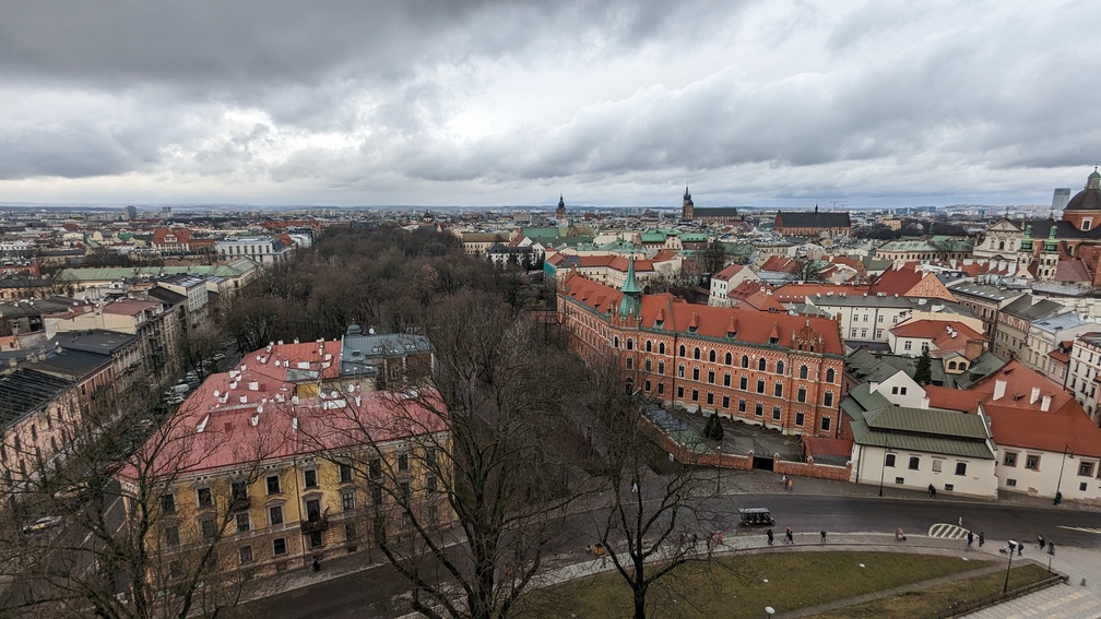 Vue depuis la Cathédrale de Wawel