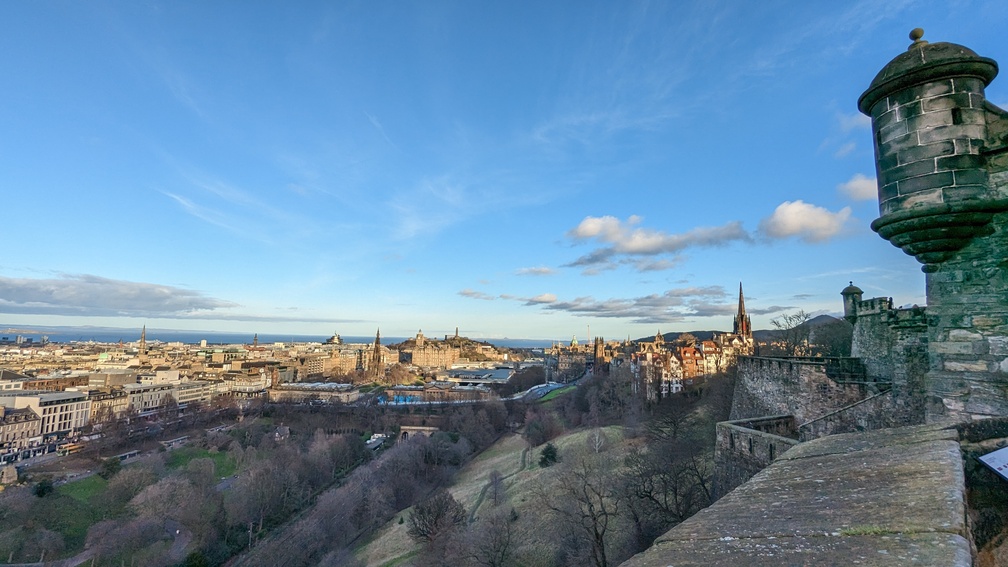 Vue depuis le château d'Edimbourg