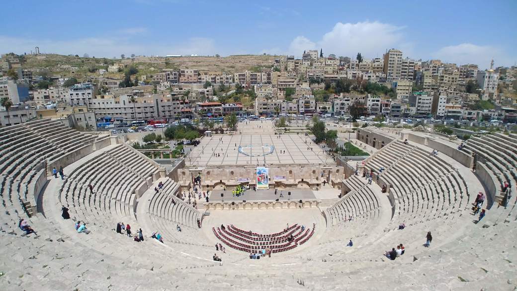 Le théâtre romain, Amman, Jordanie