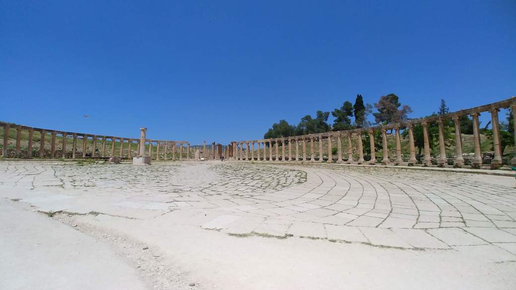 Site de Jerash en Jordanie