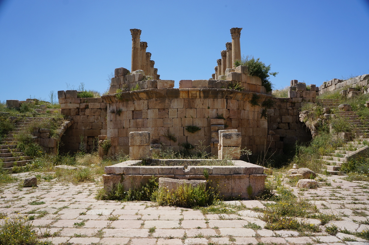 Site de Jerash en Jordanie