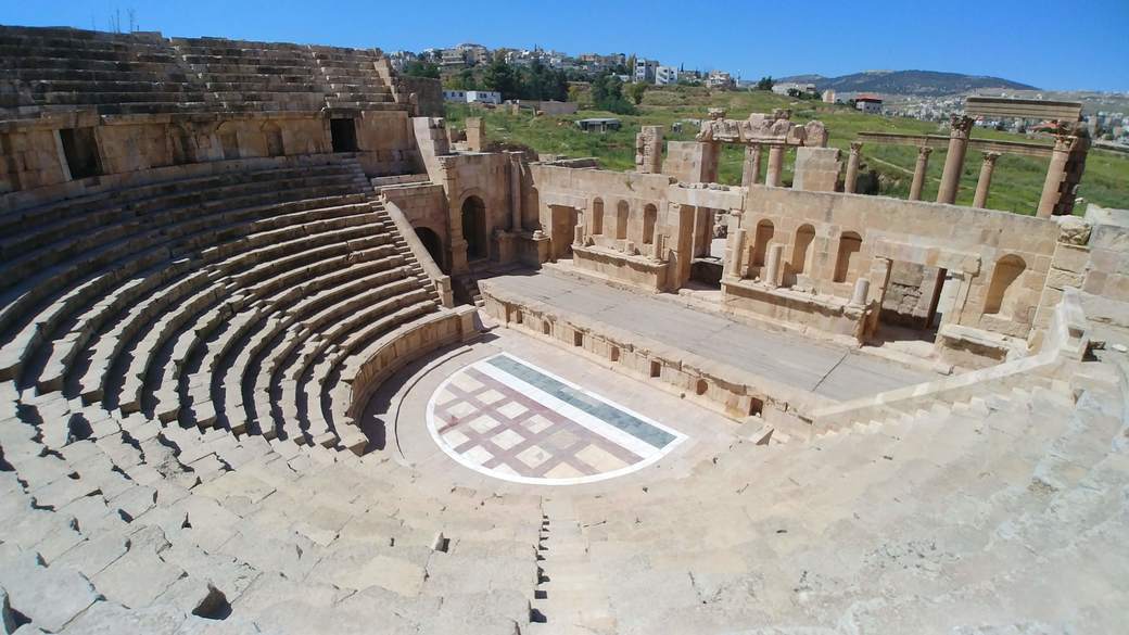 Site de Jerash en Jordanie