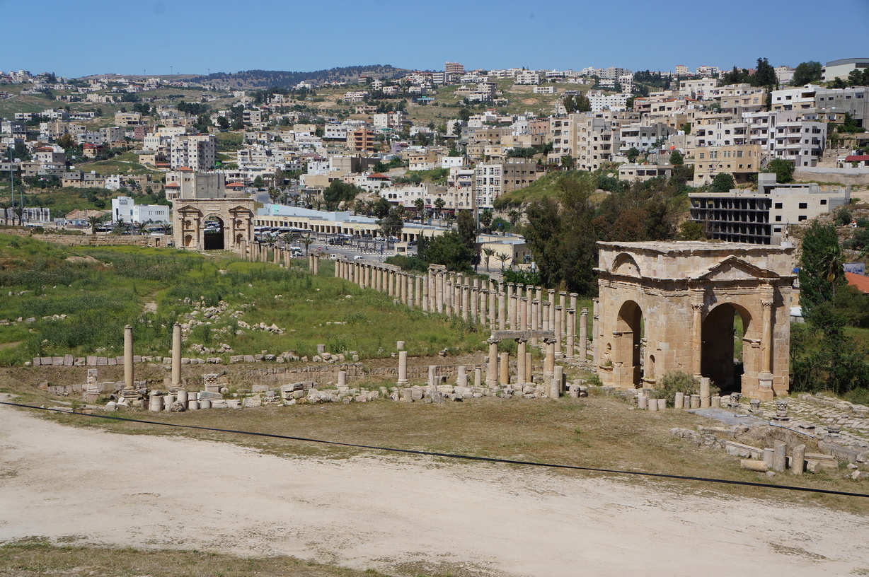 Site de Jerash en Jordanie