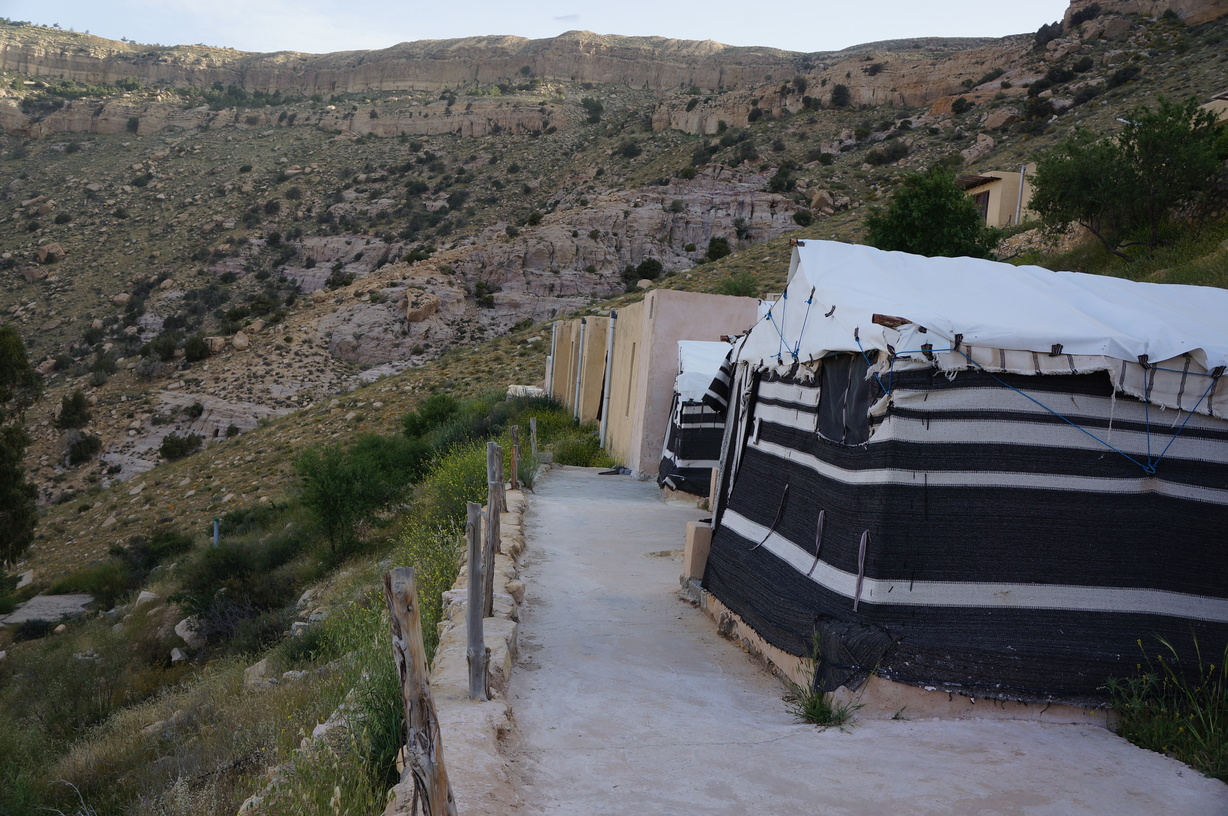 Campement à la vallée de Dana en Jordanie